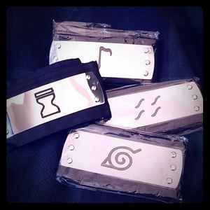 Naruto Cosplay Headbands, Set of 4